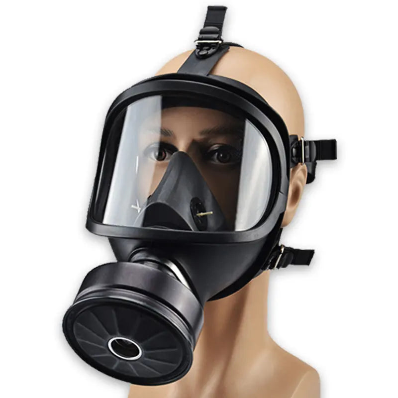 Black MF14 Full Face Gas Mask Military Chemical Respirator Natural Rubber For Painting Spraying Welding Work Safety Protection Vue