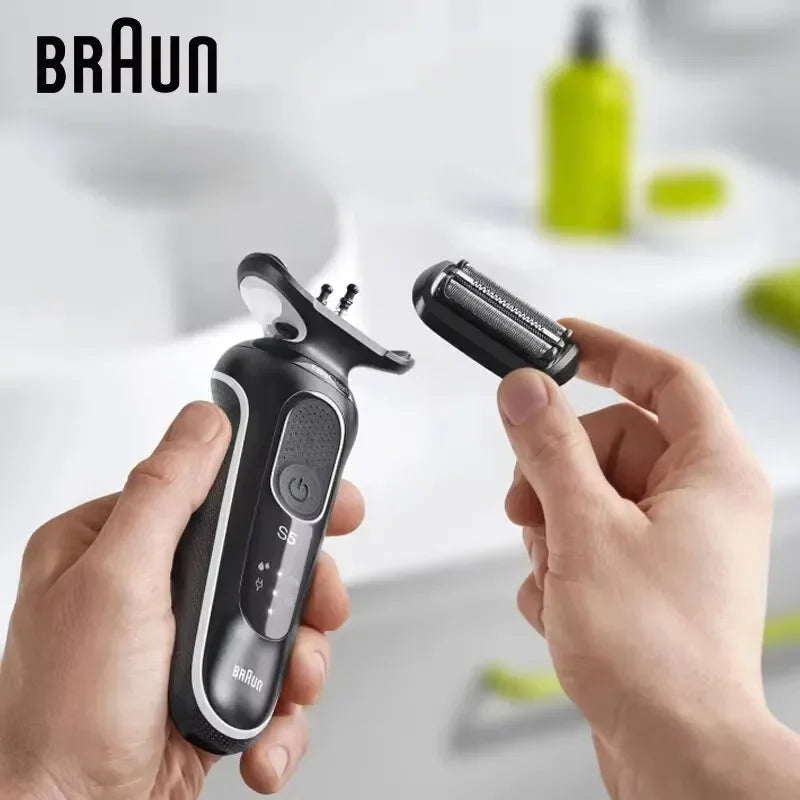 Braun Electric Shaver Series S5 Razor Rechargeable Wet Dry Dual Use Floating Heads Shaving Machine Face Hair Removal Beard Cutti Vue