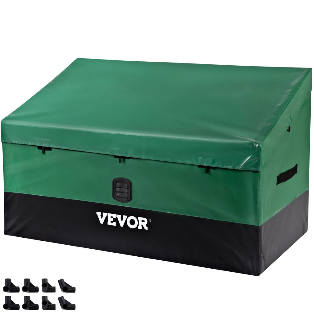 SucceBuy Outdoor Storage Box 100/150/230 Gal Waterproof Deck Outdoor Deck Storage Box Vue