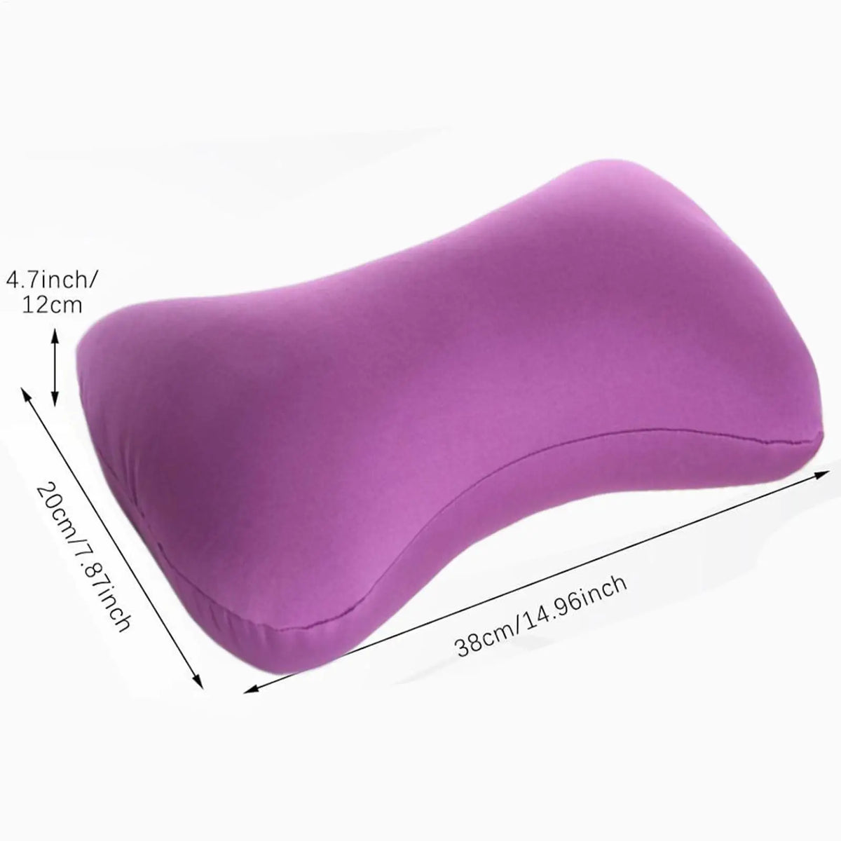 Microbead Neck Pillow Cervical Pillow Portable Support Headrest Cushion for Camping Road Trip Traveling Airplane Car Bed Flight Vue
