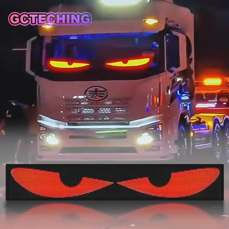 RGB LED Car Sign Animation LED Matrix Pixel Panel DIY Programmable Bluetooth App Control LED Panel Flexible Display Light Vue