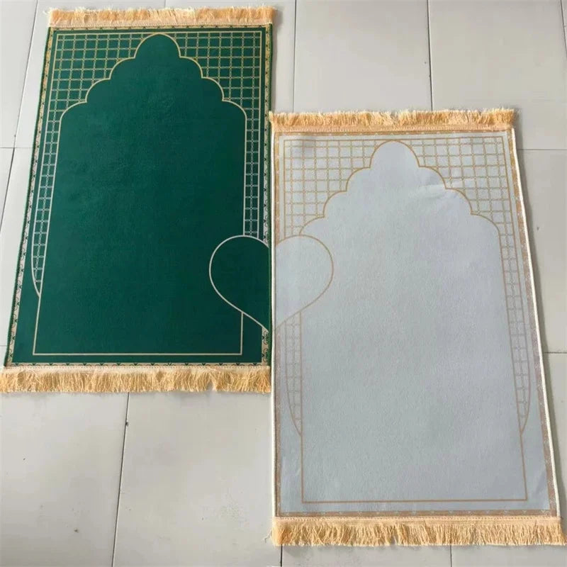 Irregular Flannel Prayer Rug Thick Short Pile Sponge Back Floor Mat Home Altar Meditation Corner Adults Cozy Spiritual Gift Vue