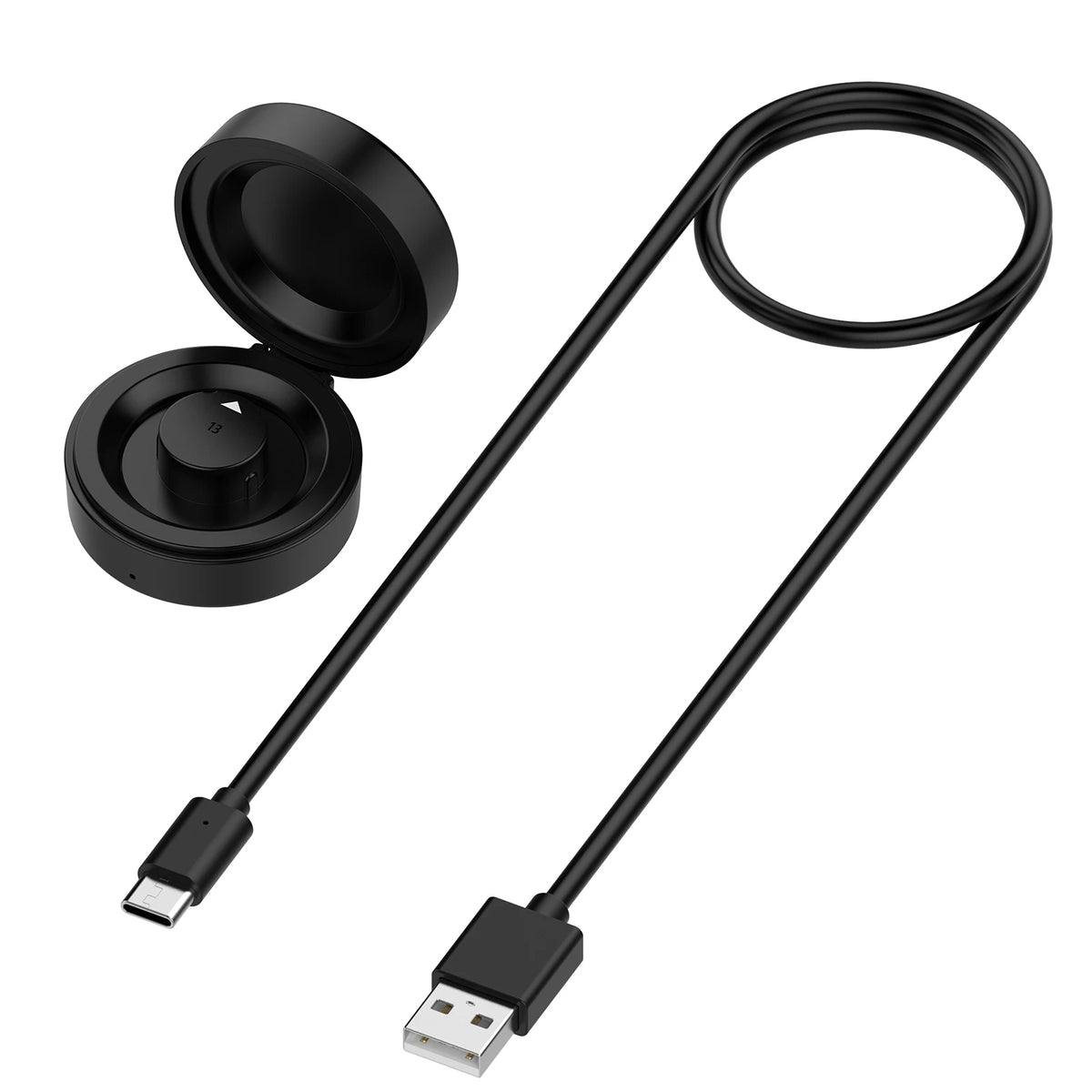 Compatible for Oura Ring Gen 4 Charging Case, Portable Wireless Charger Dock with Built-in Battery & Safe Protection + USB-C Vue Size 13