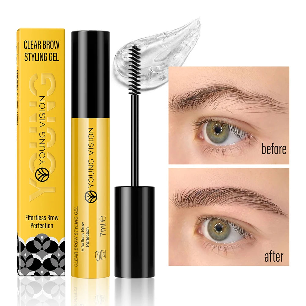 YOUNG VISION Brow Gel + Brow Razor + Brow Pencil 3-Piece Set 3D Sculpting Waterproof Defined Brow Pencil & Gel Kit Woman makeup Vue