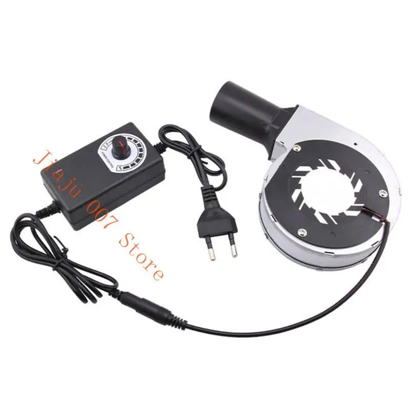 12V 24W Turbo Blower Fan with Air Duct for BBQ & Stove Turbo Blower Fan Vue EU CN