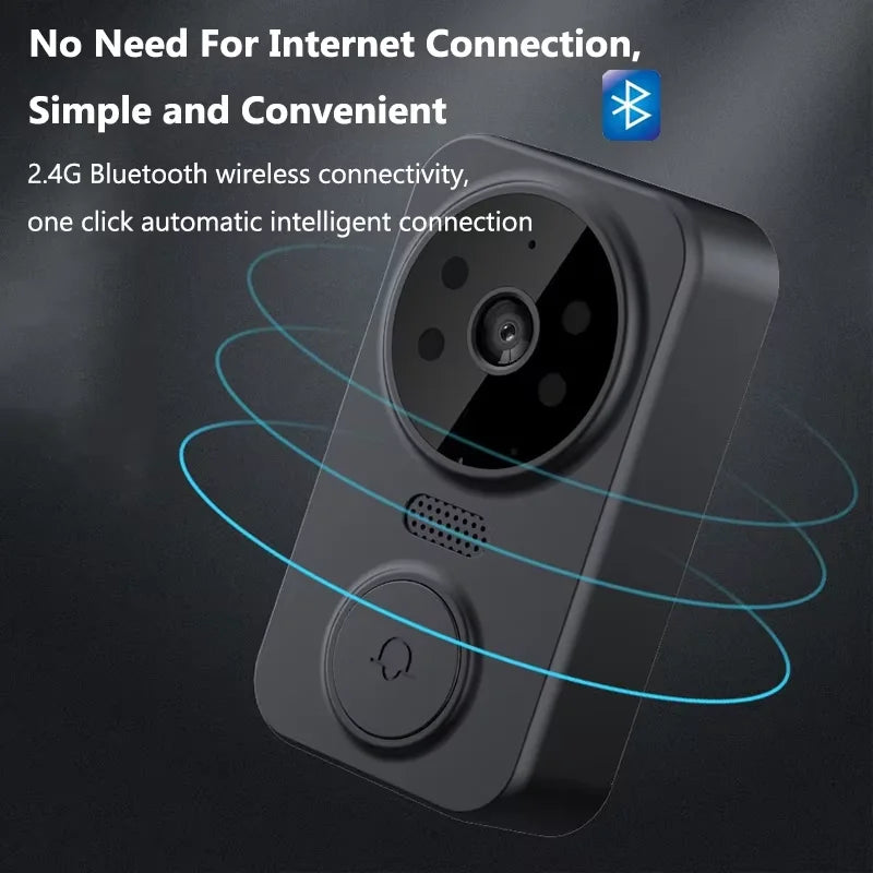 Wireless Video Doorbell Camera Bundle, Smart Security Camera with Night Vision, 2.4G WiFi, HD, Motion Detection, Cloud Storage Vue