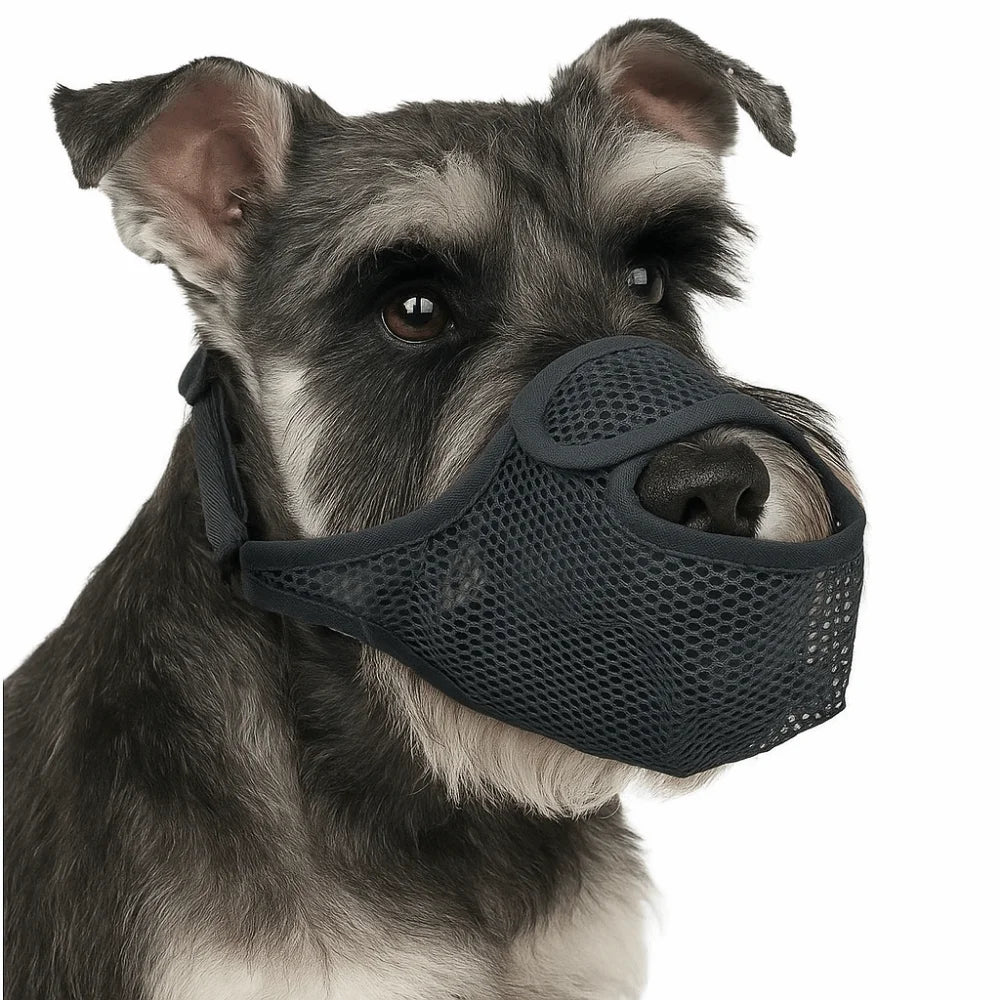 Breathable Mesh Dog Muzzle Anti-Bite Adjustable Strap Dog Mouth Cover Long Mouth Scavenging Prevention Pet Mouth Mask Vue