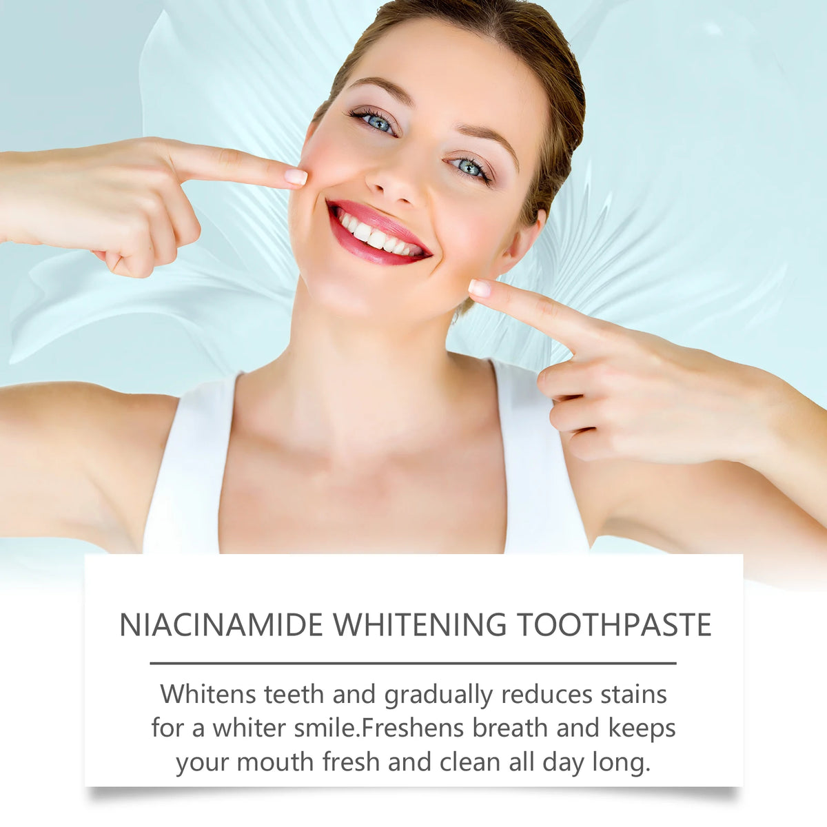 Niacinamide Whitening Toothpaste Dental Stains Removing Prevent Bad Breath Oral Cleaning Refreshing Reduces Plaque Toothpaste Vue