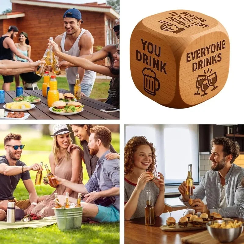 Adult Interactive Party Game with Dice - Fun Drinking Challenges for Family College Parties Birthdays - Group Entertainment Gift Vue