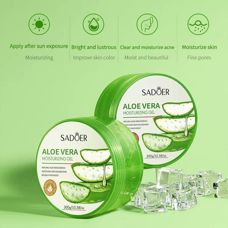 Aloe Vera Gel Moisturizing Cream Facial Brightening Skin Care Product Vue