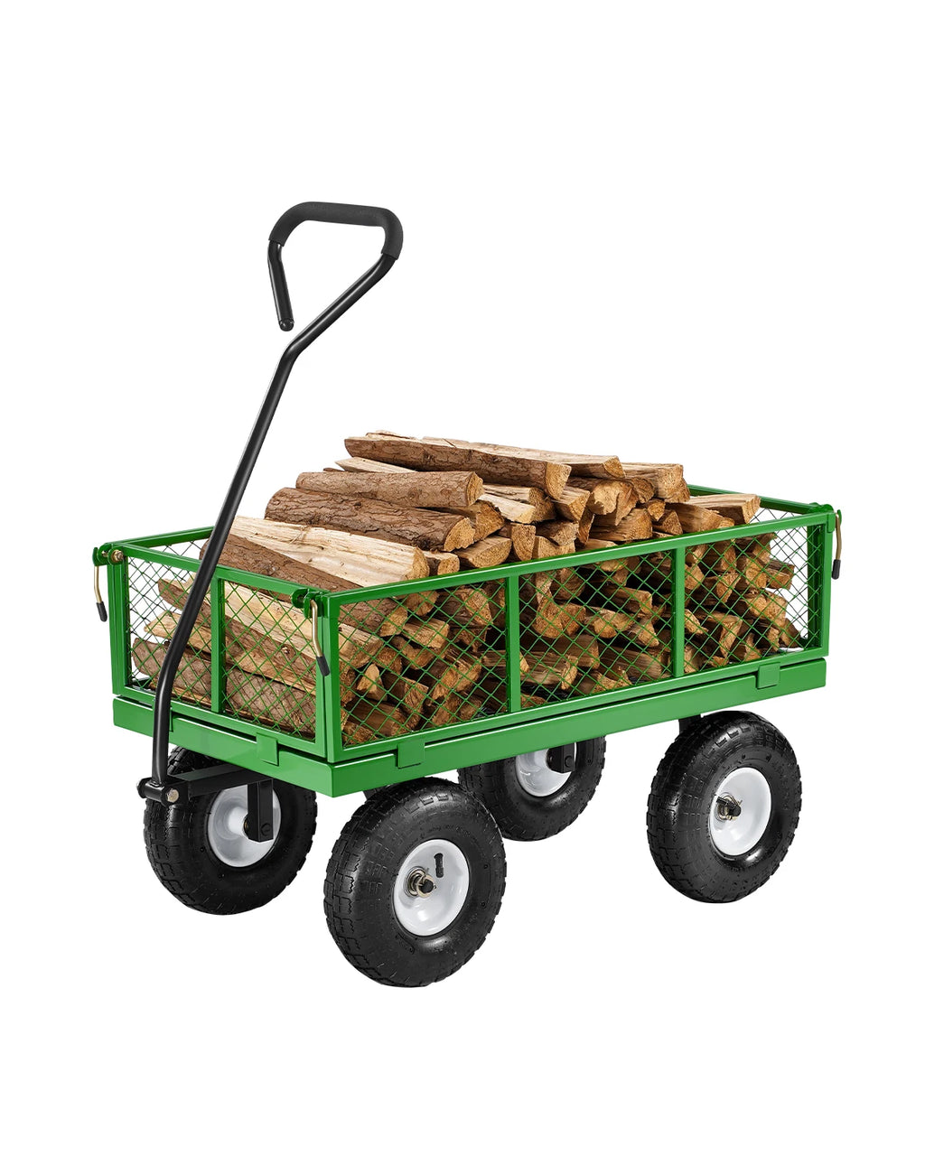 SucceBuy 680-lb Heavy-Duty Steel Garden Cart with 180° Handle Steel Garden Wagon Cart Vue 900lbs Australia