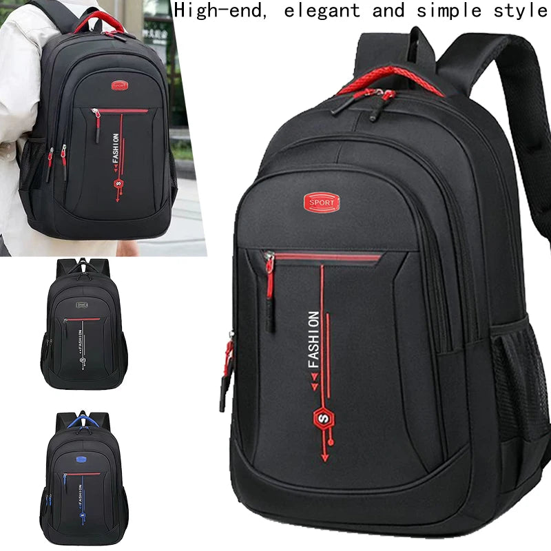 Everyday Versatile Travel Backpack Fashion Contrast Zipper Design