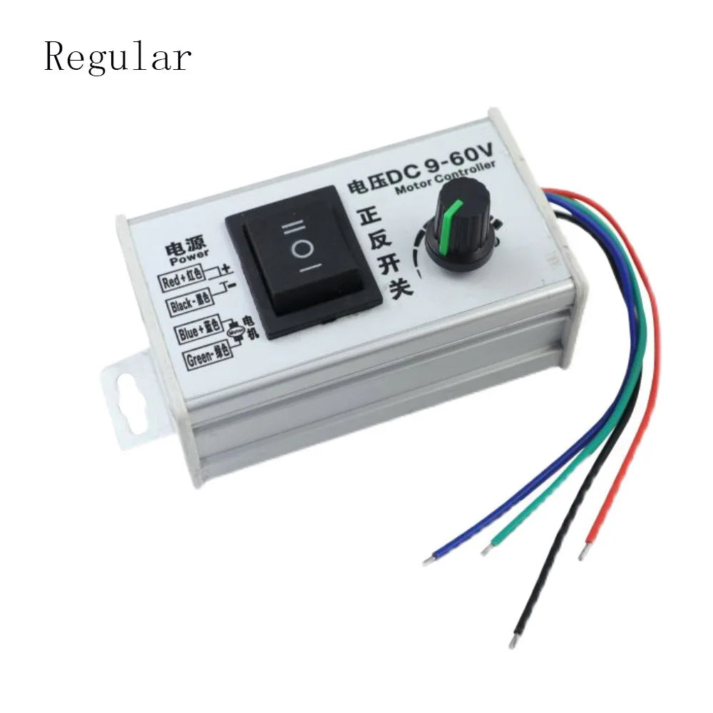 9-60V DC Motor Speed Controller 20A 25KHZ PWM DC Motor Forward and Reverse Control Switch 1-100 Adjustable Motor Speed Governor Vue