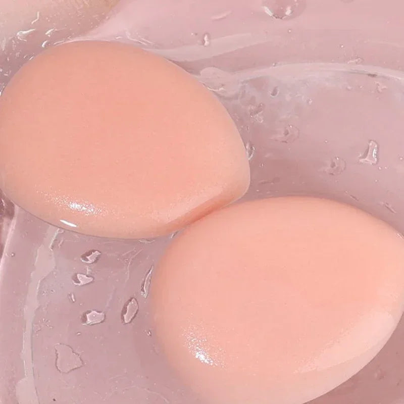 6PCS Cream Cosmetic Mini Finger Box Concealer Puff Foundation With Storage FaceBB Applicator Makeup Air Cushion Powder Sponge Vue