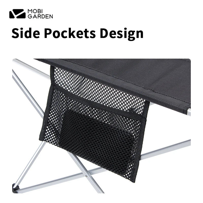 Mobi Garden Folding Cloth Table L/XL – Lightweight Camping Table Folding Camp Table Vue