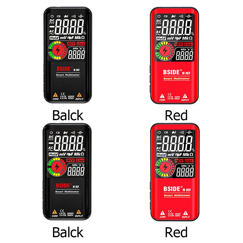 BSIDE Digital Multimeter 9999 Counts AC DC NCV Voltage Tester Digital Multimeter Vue
