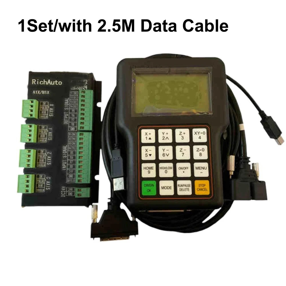 A11E DSP Controller Set 3 Axis Handle A11E System for CNC Router 512M 24V Remote Handle Set Engraving Machine Accessories Vue Full Set