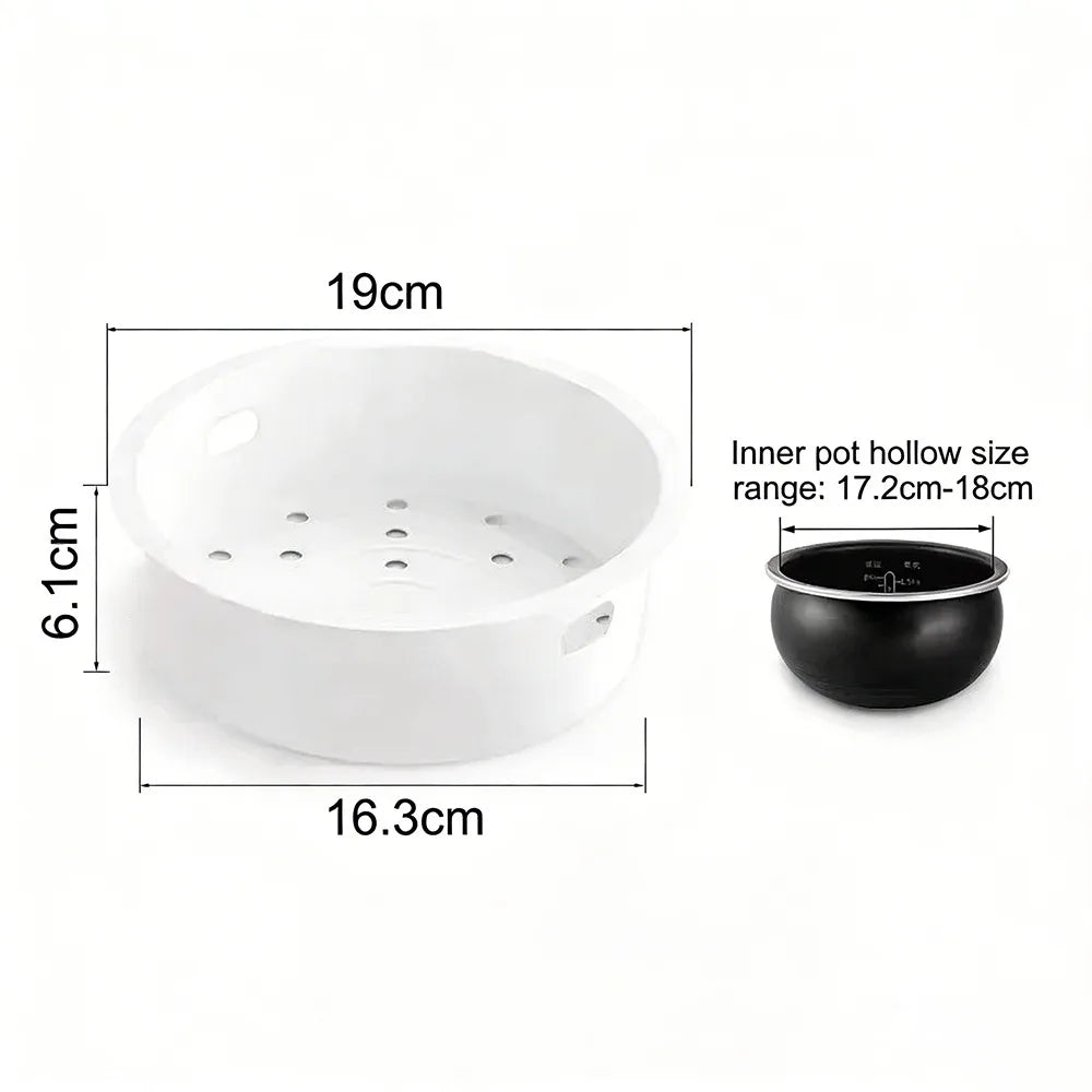 Practical Universal Electric Rice Cooker Steamer Plastic Multipurpose Vue 3L Type3