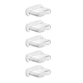Silicone Type C Charging Port Protector - Anti-Dust Plug Stopper Cap for iPhone 15 Plus/Pro Max, Xiaomi, Samsung Devices Vue Clear-5X