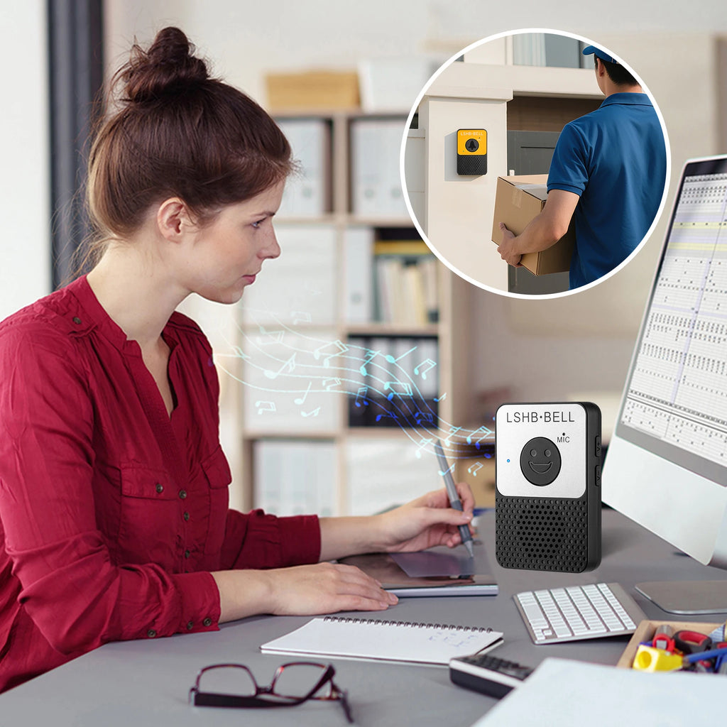 APWIKOGER Wireless Intercom Doorbell – 800ft Range & LED Flash Wireless Intercom Doorbell Vue