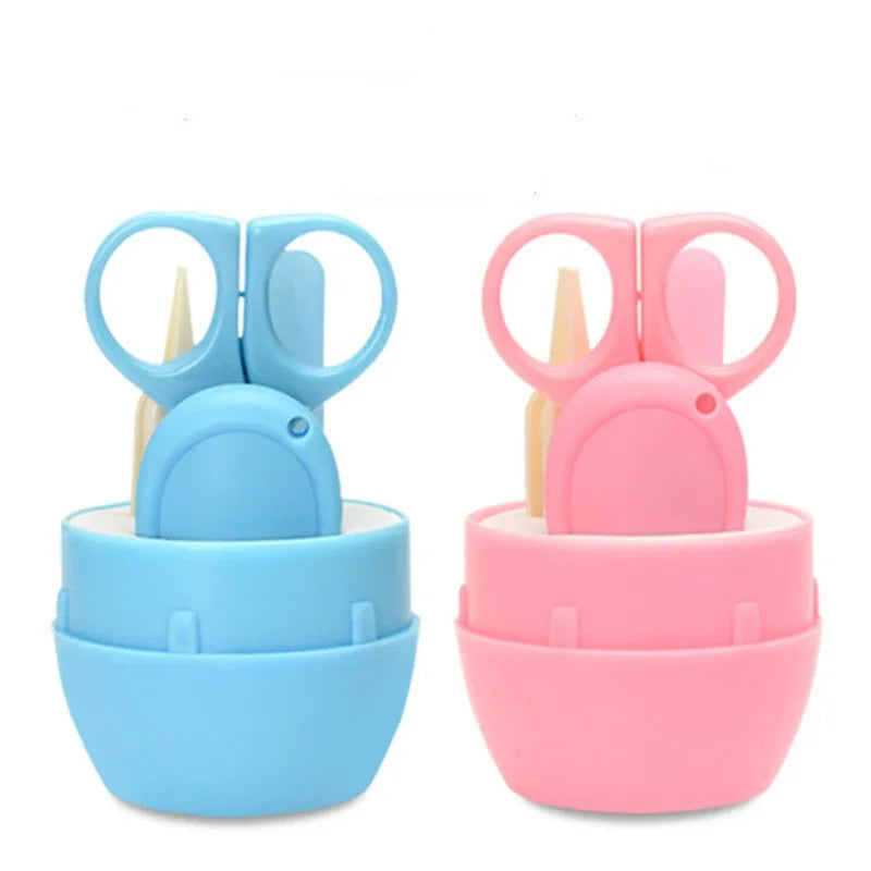 vvocci Baby Nail Care Tool Safe Portable Nail Clipper Trimmer Tweezer with Box Children Manicure Kit Newborn Baby Nail Scissor Vue