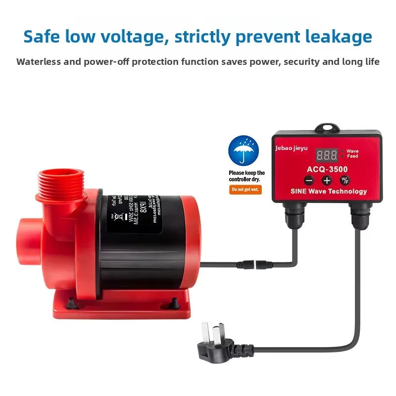 Jebao Smart Aquarium DCQ ACQ Frequency Conversion Pump Controllable Return Pump for Fish Tank Aquarium Submersible Water Pumps Vue