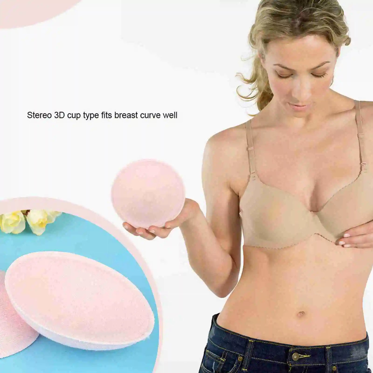 Washable Reusable Soft Cotton Breast Pads Absorbent Breastfeeding Nursing Pad Reusable Nursing Pad Vue
