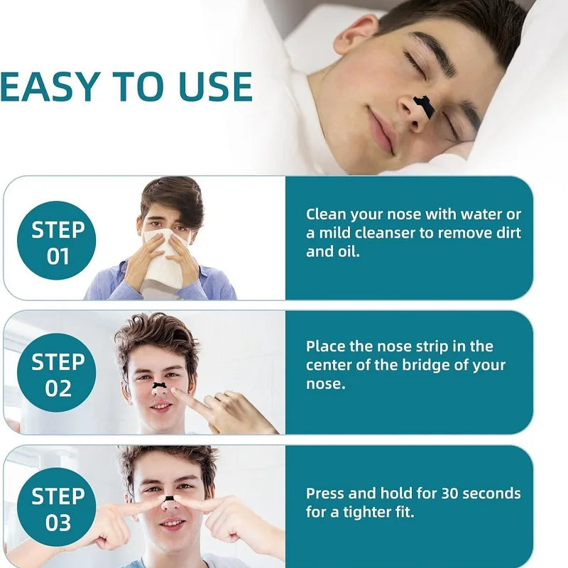 10 30 50 80 Breath Nasal Strips Anti-snoring Sleeping Enhanced Vue
