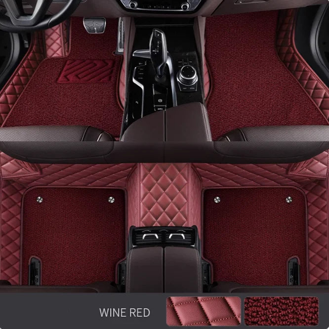 Custom 5D PU Leather Floor Mats – Mercedes Benz GL X164 X166 2006–2016 Custom Car Floor Mats Vue