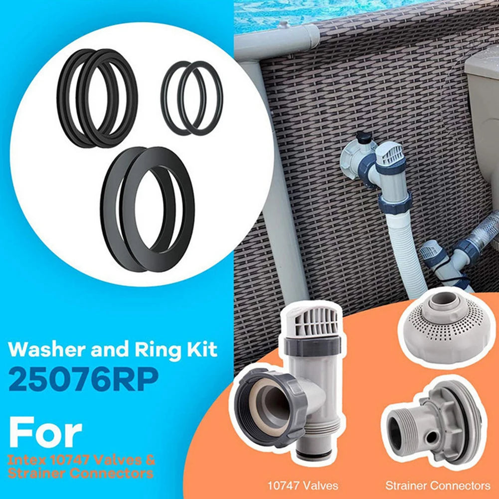 Pool Gasket Washer Replacement Ring Strainer Gaskets Equipment Parts Anti-corrosion Wear-resistant for Intex Poolnars10747/25006 Vue