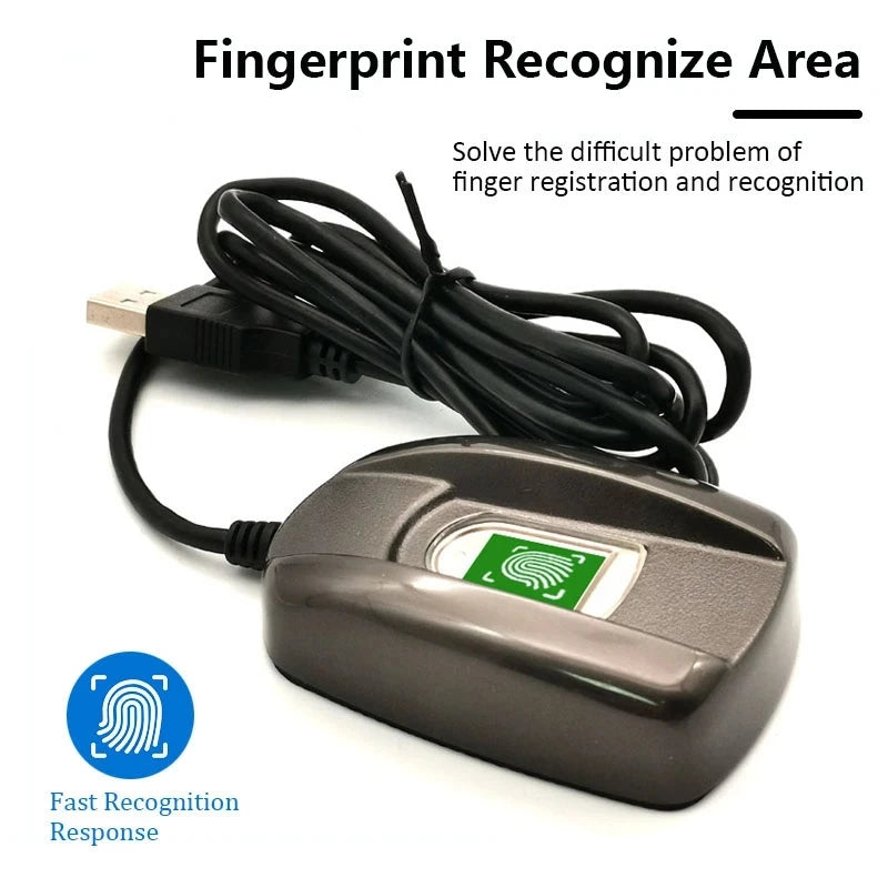 500DPI Semiconductor Biometric USB Fingerprint Reader Scanner Free Support SDK For Applicable To Windows Linux Android Systems Vue Default Title