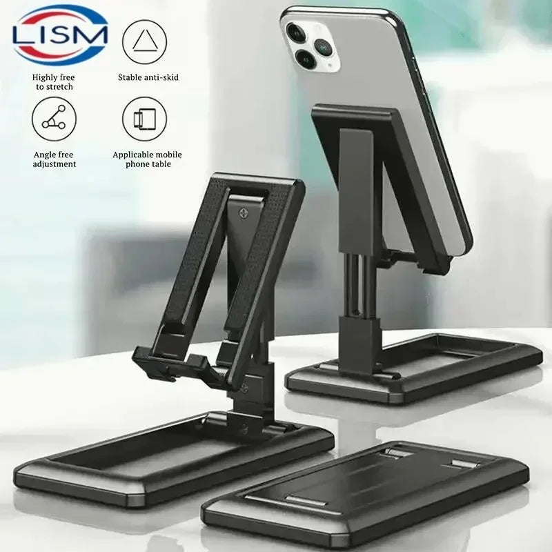 Adjustable Foldable Desktop Phone Stand for iPad iPhone Samsung - Tablet Holder Desk Bracket for Smartphones And Tablets Vue