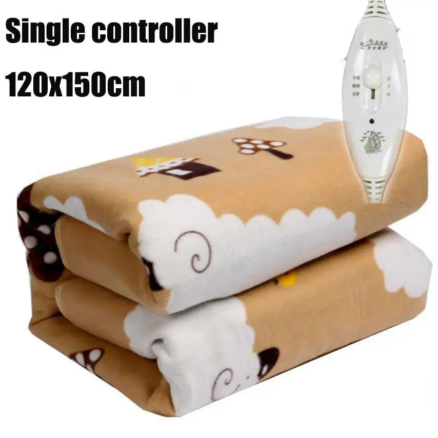 Electric Heated Blanket Automatic Thermostat 220V EU Plug Electric Heated Blanket Vue 120X150CM EU China Mainland|220V