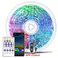 1-20M LED Strip Lights WS2812B RGBIC Music Sync Remote APP Control 5V USB Flexible Ribbon for Bedroom Party TV Backlight Decor Vue Remote-APP Control 5m