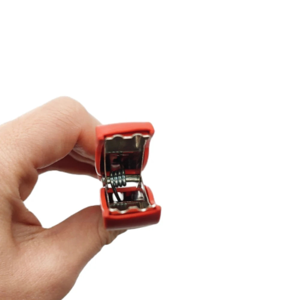 10PCS 35A Red+Black 77.6mm Crocodile Battery Test Clip Iron Plated Nickel Fully Sheathed Wiring Power Test Clamp Crocodile Clamp Vue
