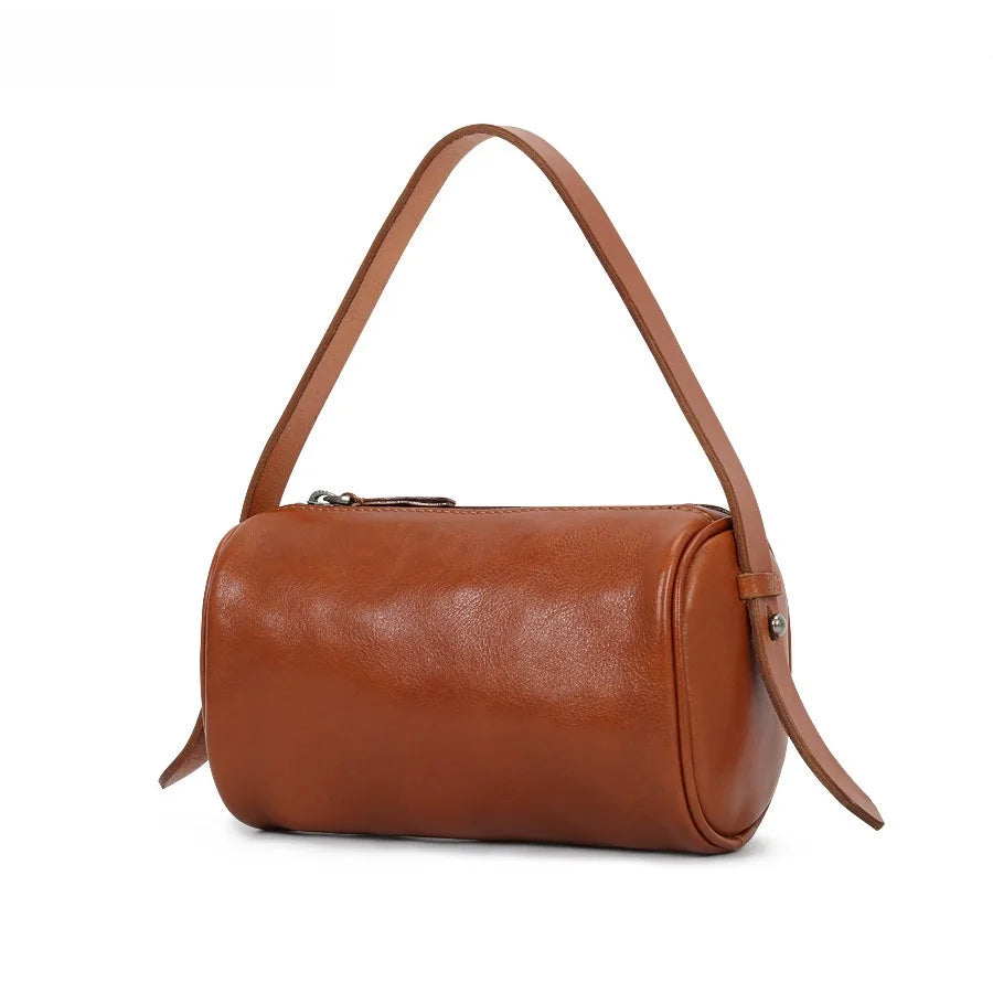 Cowhide Shoulder Bag High-end Sense Large-capacity Cross-body Bag First-layer Cowhide Women's Bag Vue