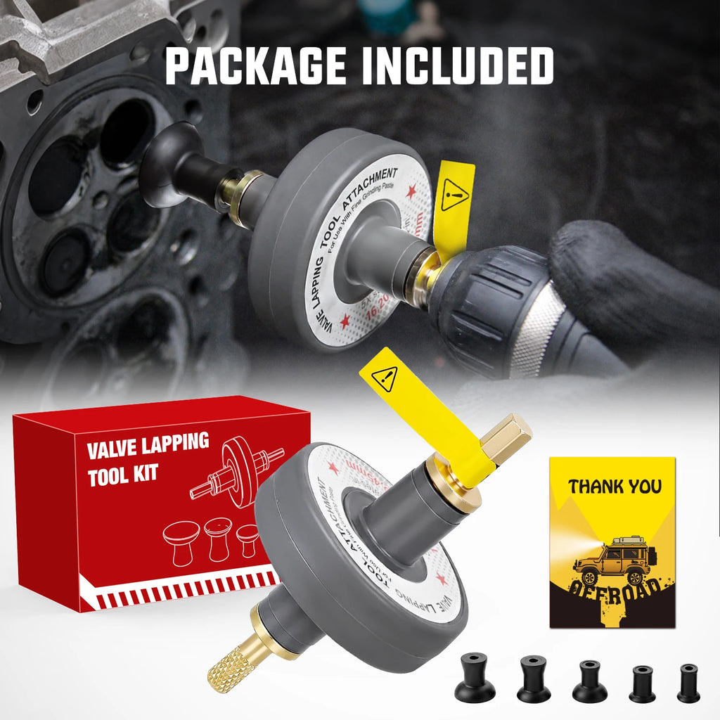Nilight Valve Lapping Tool Kit Universal Valve Lapping Attachment for Car Agricutral Vehicle Grinding Small Engine Repair and Drills 1000-1250RPM Working Speed Valve Grinding Tools with 5 Suction Cups Vue