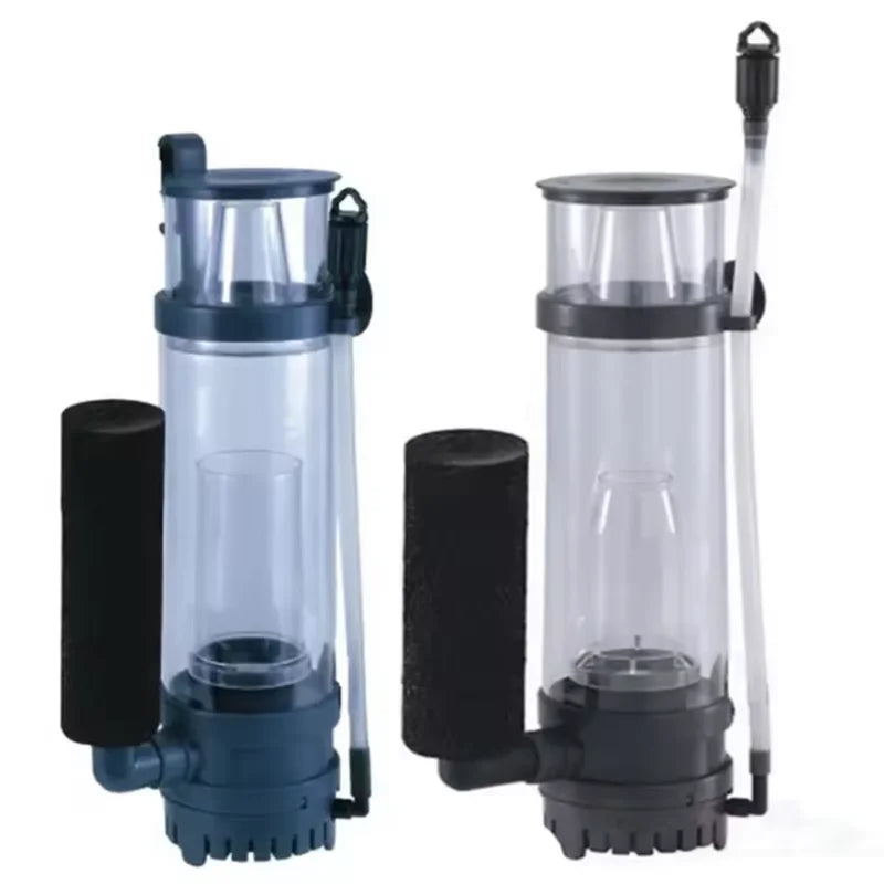Seawater Coral Fish Tank Protein Separator with Pumped Egg Cleaner Aquarium Skimmer Filter Nano Mini Seawater Fish Tank Skimmer Vue