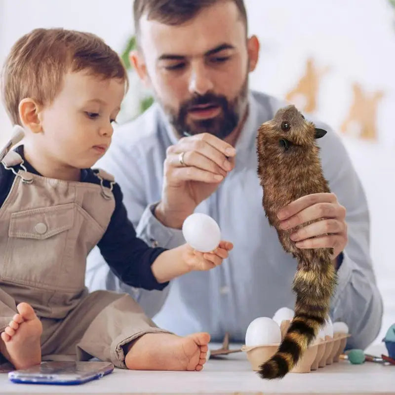 Raccoon Puppet Simulation Raccoon Magic Toy Funny Pranks Biting Hand Trick Toy Moving Raccoon Magic Trick Stage Magician Props Vue