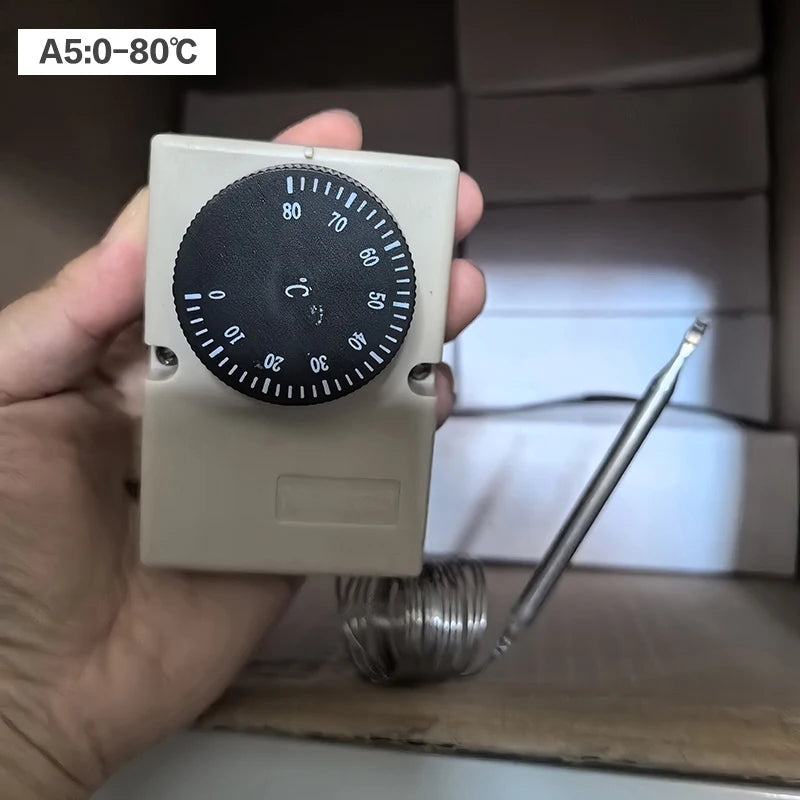 Capillary Thermostat Knob Mechanical Temperature Switch 50-300C 0-60C 0-50C 0-40C 30-110C -30-30C Vue 0-80