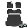 Smabee Left Drive for Toyota RAV4 Hybrid 2026 Car Floor Mats Cargo Trunk Pad TPE 3D Waterproof All Weather Accessories Black Vue hybrid LHD 4PCS