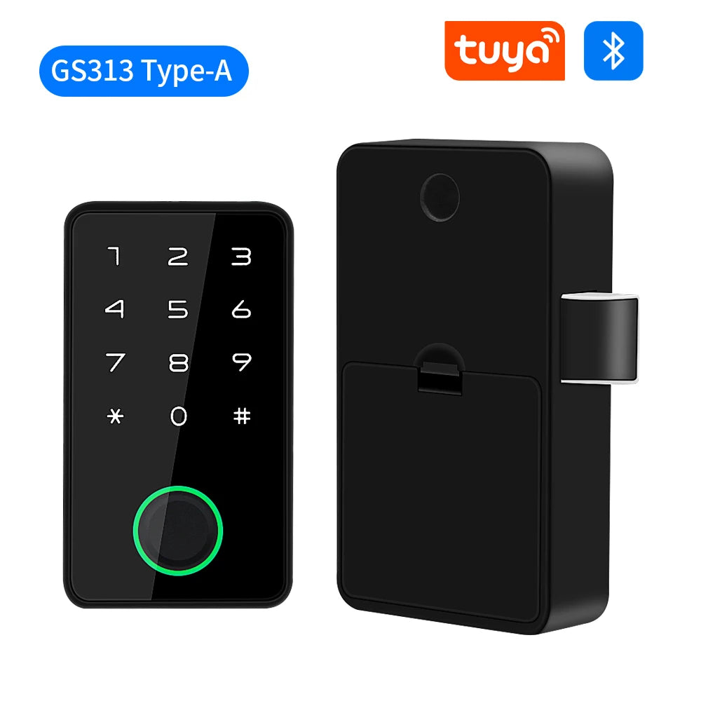 Tuya Smart Security Protection Fingerprint Locks Baby Safety Cabinet Drawer Door Buckle Home Toilet Refrigerator Lock App Unlock Vue GS313-A
