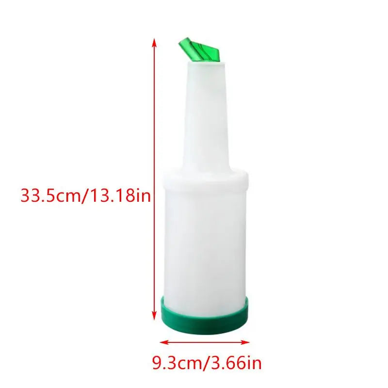 1L Plastic Juice Jug Dispensers Bar Pour Colorful Juice Pouring Bottle Containers For Bar Home Supplies Restaurant Cafe〔CC11〕 Vue Green