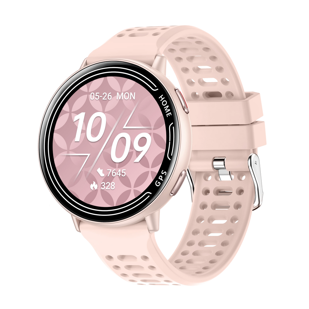 2025 Exquisite GPS Smart Watch Wireless BT Call Answer IP68 Waterproof Outdoor Sports Record Heart Rate Monitor for Men Women Vue pink GPS Smartwatch