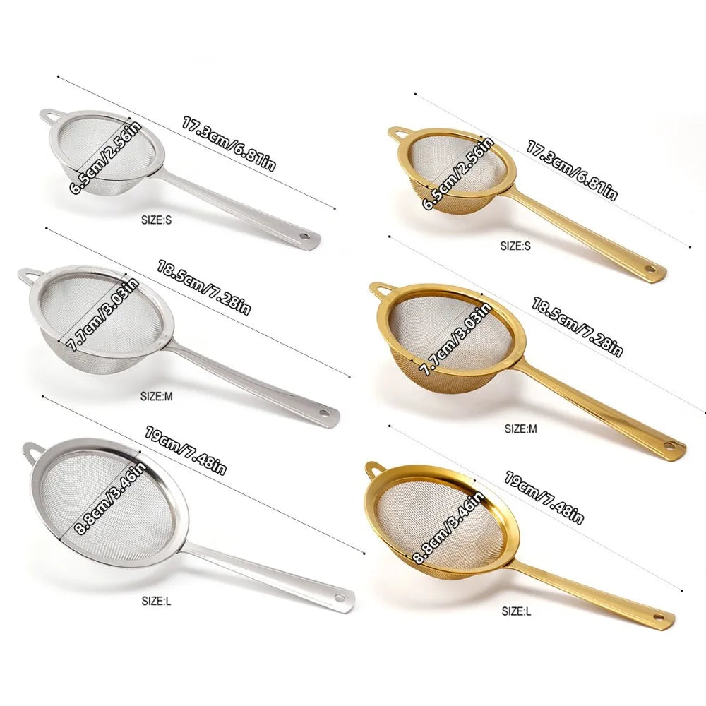 Stainless Steel Matcha Sifter Very Fine Mesh Rust-proof Tea Strainer