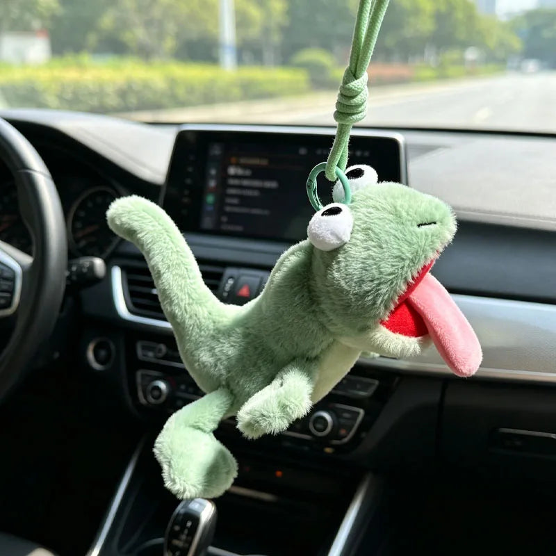 1-20PCS Cartoon Lizard Plush Keychain Abstract Funny Stuffed Animal Cute Bag Charm Pendant Small Gift Novelty Toy Vue