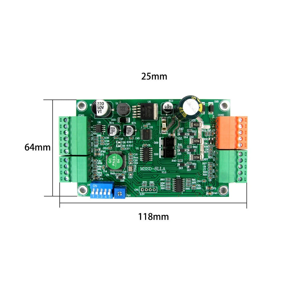 Brushless Motor FOC Drive Board DC9V-36V 8A Motor Vector Control Module Closed-loop Control with Hall/No Hall Drive Board Vue