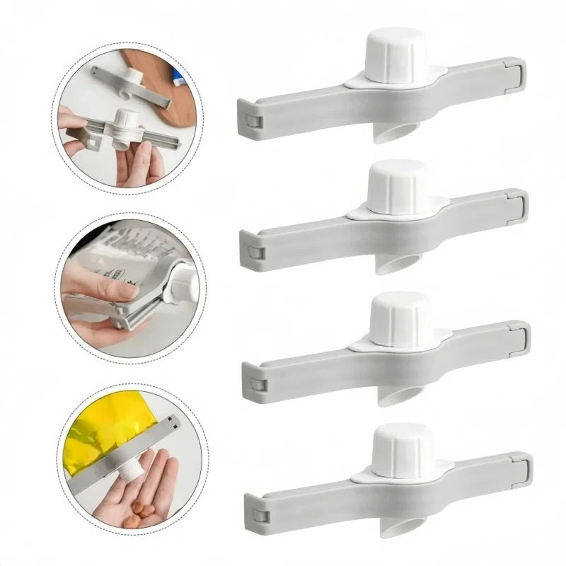 Kitchen Storage Food Snack Sealing Bag Clips Screw Cap Seasoning Bag Milk Powder Bag Preservation Clip Gadgets Home Accessories Vue