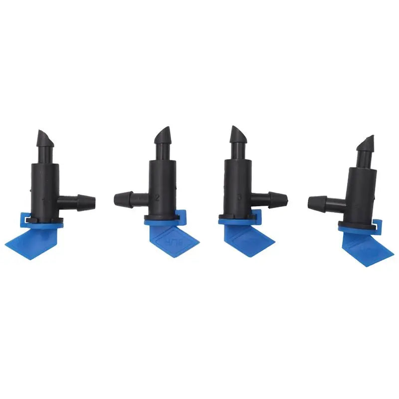 ABKW-300 Pieces Irrigation Drip Emitter Garden Flag Irrigation Dripper, Trees And Shrubs (Blue Black,2GPH) Vue