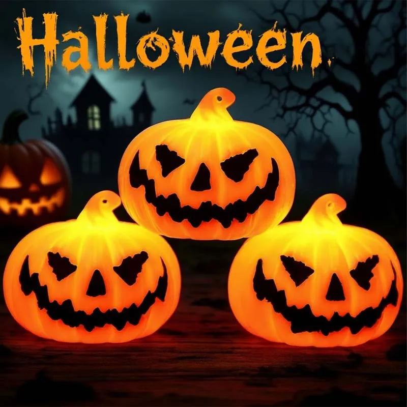 Halloween LED Pumpkin Light Smiley Face Decorative Ornamentsfor Garden Porch Party Festiva Outdoor Scary Atmosphere Decorations Vue